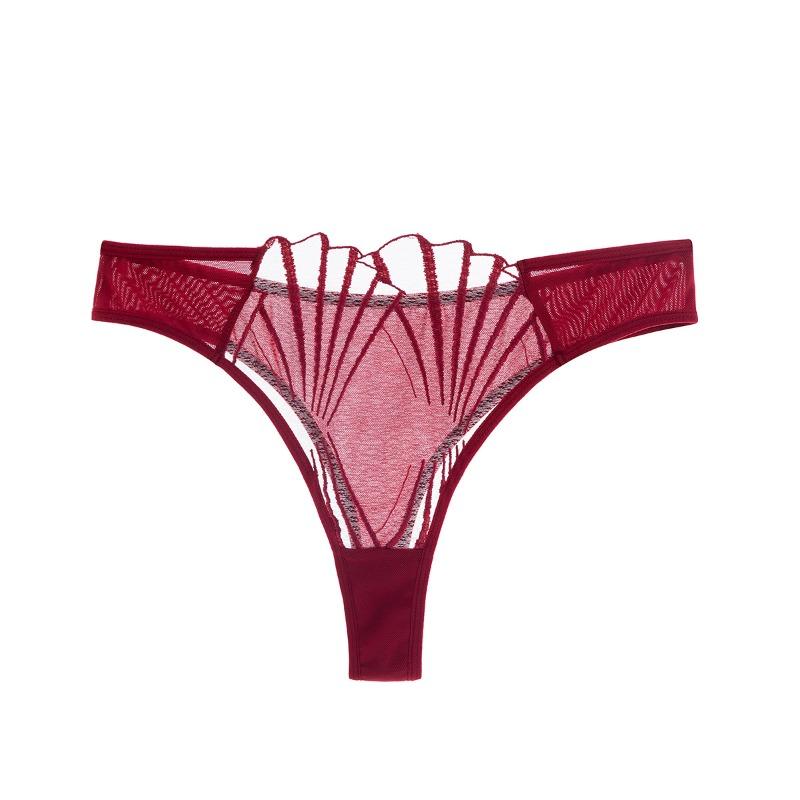 Ladies Summer Slim Sexy Pure Desire Lace Mesh Traceless Low Waist Underwear