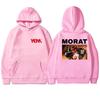 Hot Rock Band Morat Asuntos Pendientes 2025 Tour Double Sided printed Hoodie Unisex vintage pullover Men women Fleece Sweatshirt