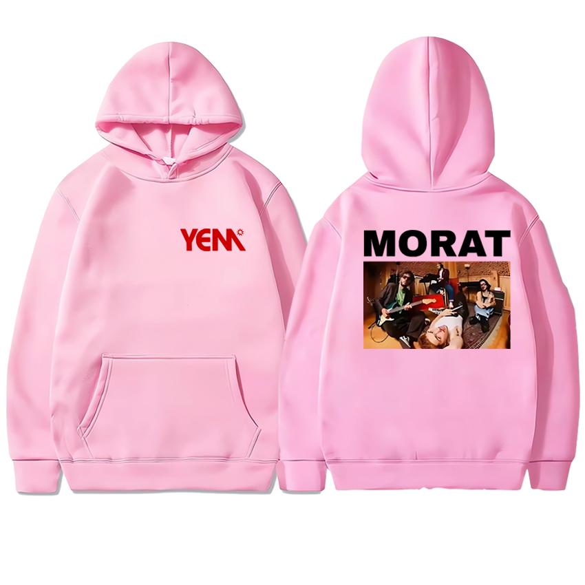 Hot Rock Band Morat Asuntos Pendientes 2025 Tour Double Sided printed Hoodie Unisex vintage pullover Men women Fleece Sweatshirt