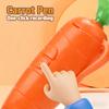 2-In-1 Creative Carrot Shaped Voice Recorder Pen  Electronic Sound Toy Can Write Ballpoint Pen Novelty Voice Recorder Pen Gift