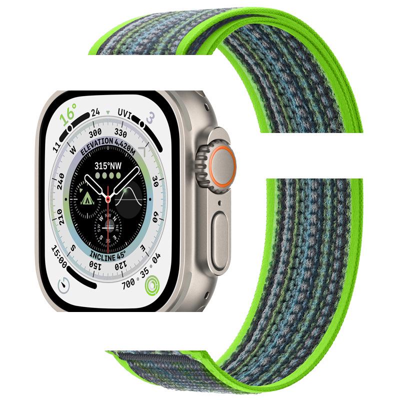 Apple Watch Ultra 10/9 Nylon Woven Velcro Trail Loop Strap