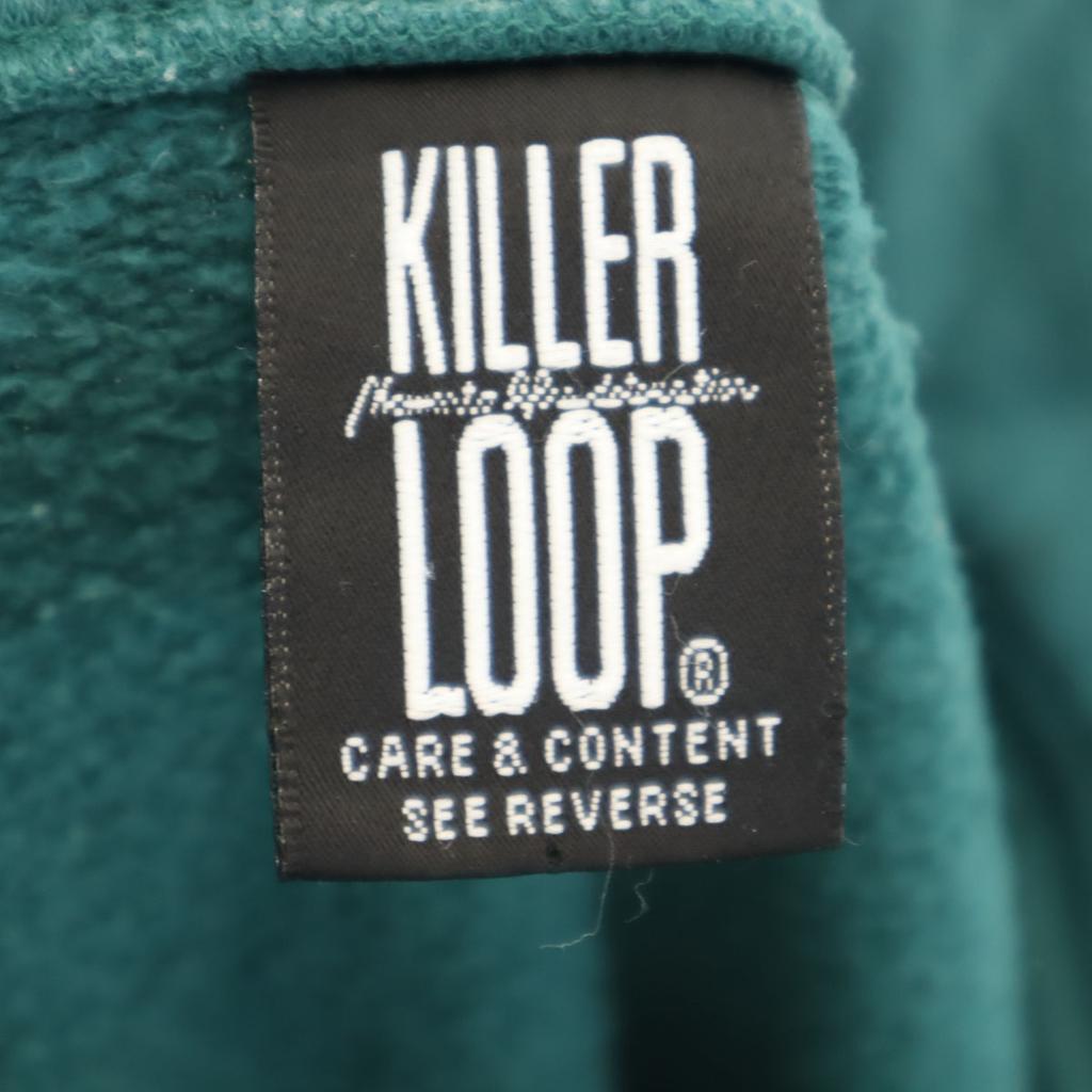 KILLER LOOP 90s 00s Old Long sleeve Half zip sweat M green Men's Used