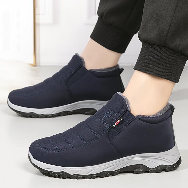 2024 neue Baumwollstiefel, Damenstiefel für den Außenhandel, Baumwollschuhe für mittelalte und ältere Menschen, Schnee-Stiefel für Damen und Herren, gefütterte und verdickte wa