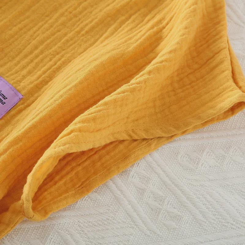 Unisex Summer Crepe Gauze Wearable Sleeveless Bath Towel