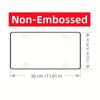 2D Flat, for Decorative Use Only", 2D Flat - Vintage 2D Flat Metal Decorative Sign, Island Scenery Theme, Square Measuring 15.49x30.48cm, for Decorati