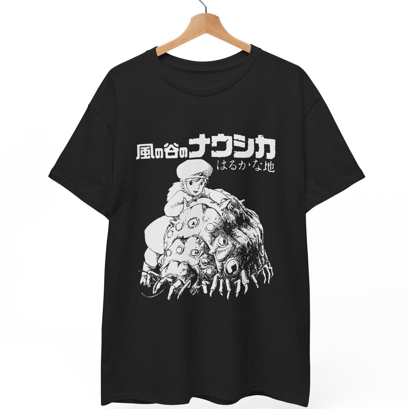 Nausicaä Manga Art T-Shirt, Hayao Miyazaki Ohm Graphic Top 2XL