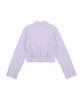 DELICCENT Back-Banded Crop Shirt [Light Violet]