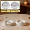 2Pcs Creative Incense Stick Holder Mold Soft 3D Plaster Mold Incense Burner Mold  Home Decor