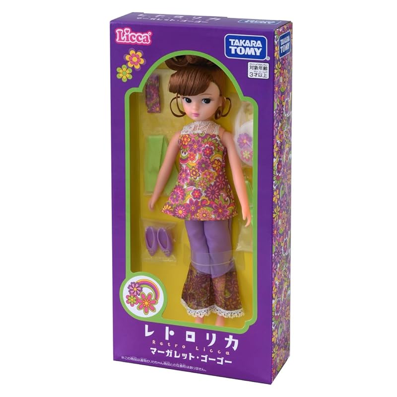 TAKARA TOMY Licca-chan Doll Licca Margaret-GoGo Dress-up Pretend Play Toy for ages 3 and up