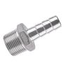 Stainless Steel Male Thread Pipe Fitting Barb Hose Tail Connector (34"x15mm)