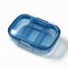 Portable Mini Pill Organizer 3-Compartment Travel Pill Case Compact Daily Medicine Storage Box Lightweight Pocket-Sized