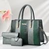 large capacity temperament light luxury crocodile pattern splicing women's bag simple trend portable oblique span bag