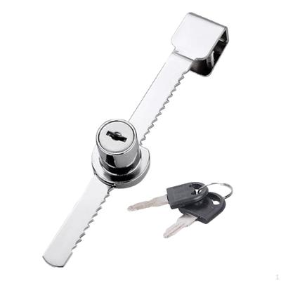 Cierre de Carcasa de Exhibición con Cerradura de Puerta Corredera de Cristal 2 Llaves Individuales para Tiendas