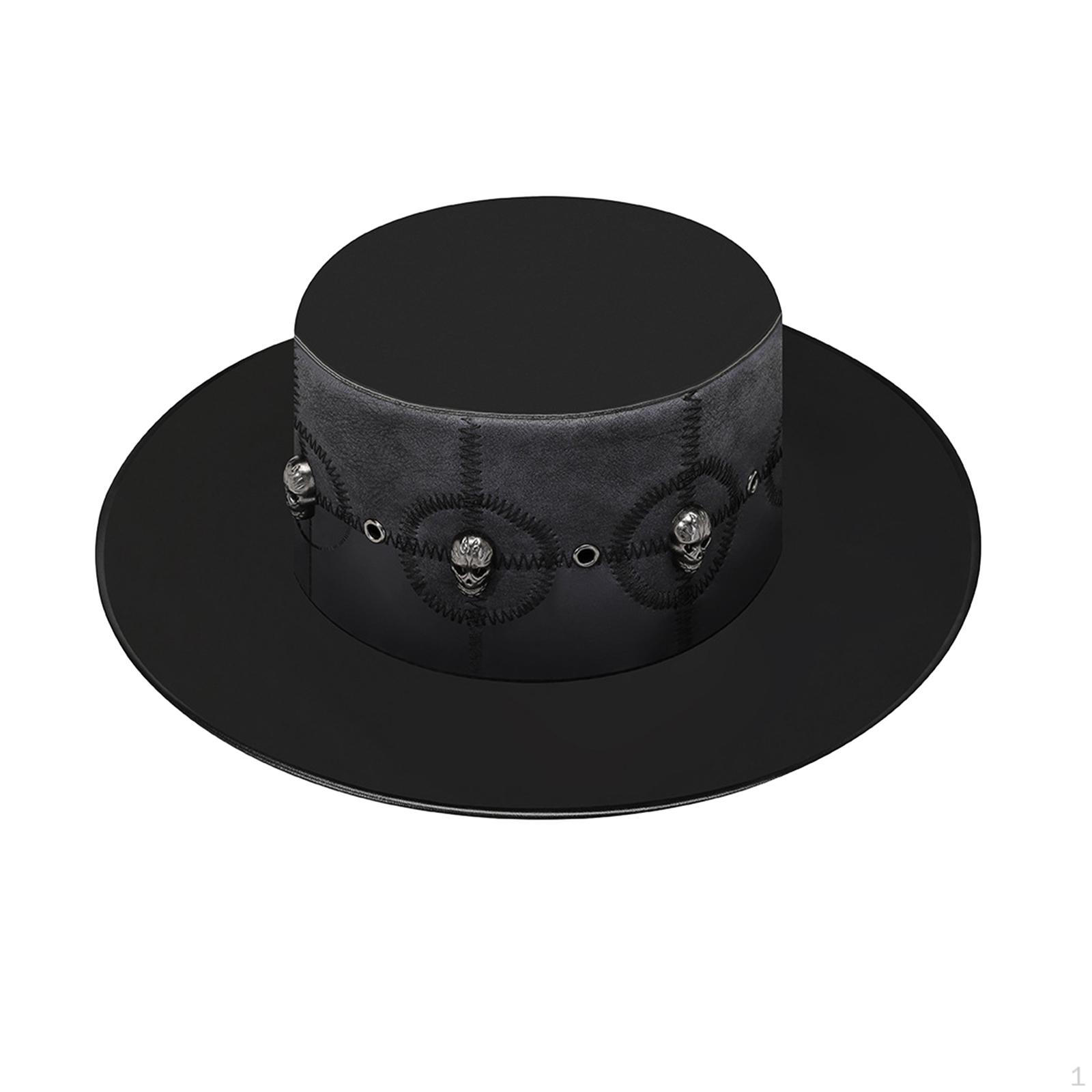 Steampunk Hut Pestdoktor Kopfbedeckung Jazz für Cosplay Party Karneval black