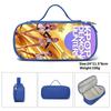 Huntrix Kpop Student Blue Compartmentary Pencil Bag Kpop Witch Hunter Student Storage Stationery Bag Pencil Bag