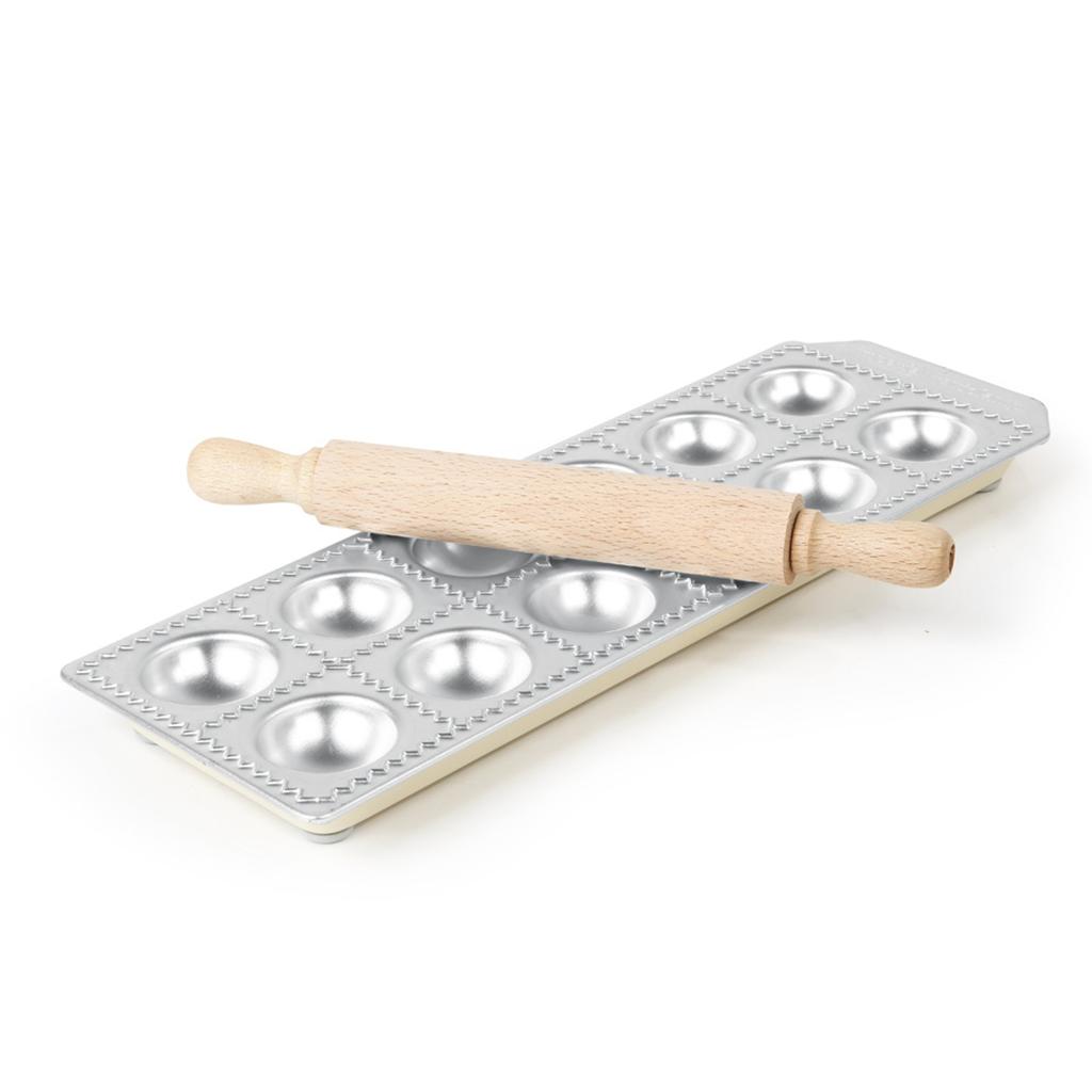 Moule à raviolis avec rouleau, 12 pièces - Hendi 975541