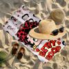 Doll Print Beach Towel Design, Soft, Lightweight. for Home Bathroom, Spa, Pool, Yoga, Surfing, Camping, Gift for Family, Friend