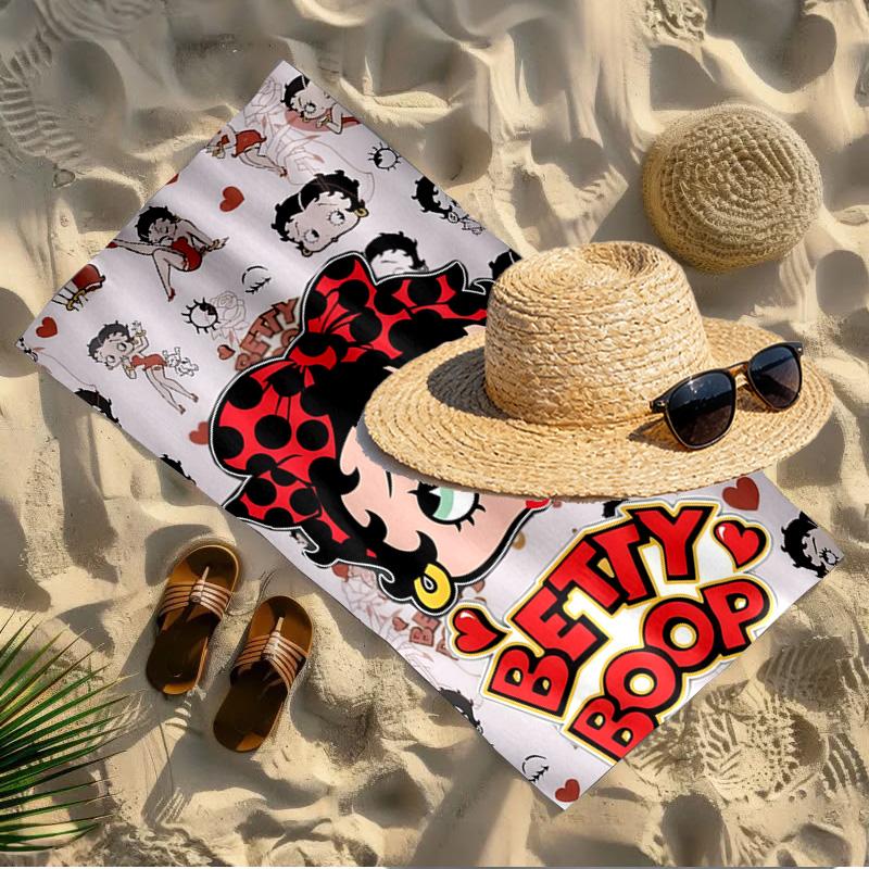 Doll Print Beach Towel Design, Soft, Lightweight. for Home Bathroom, Spa, Pool, Yoga, Surfing, Camping, Gift for Family, Friend