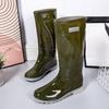 Spring Autumn Solid Color Male Shoes Work High Low Heel Fashion Wide Toes 2026 Waterproof Resistant Designer Men's Rain Boots