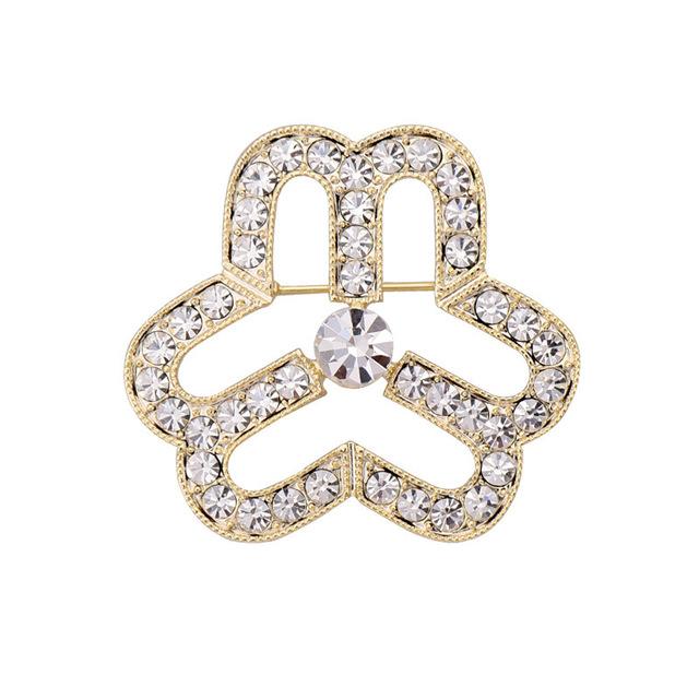 Fashionable Fashionable Pearl Pin Brooch High End Zircon Stone Petal Brooches For Women Clothes Pin Accessories Fine JewelryFashion Jewelry