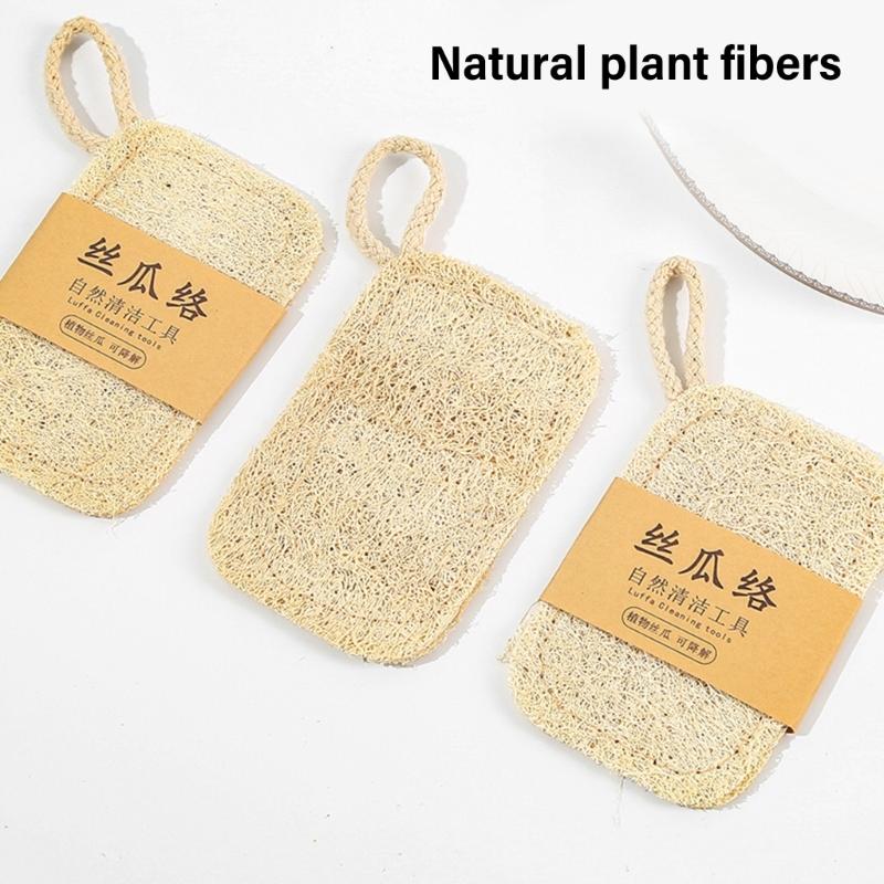 6PCS Loofah Sponge Dish Brush MultiPurpose Kitchen Cleaning Tool For Dishes Cookware Surfaces Scratch Prevent