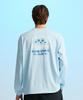 Leijibi Airfresh String Top Oversized M Long Sleeve Rash Guard Sky Blue