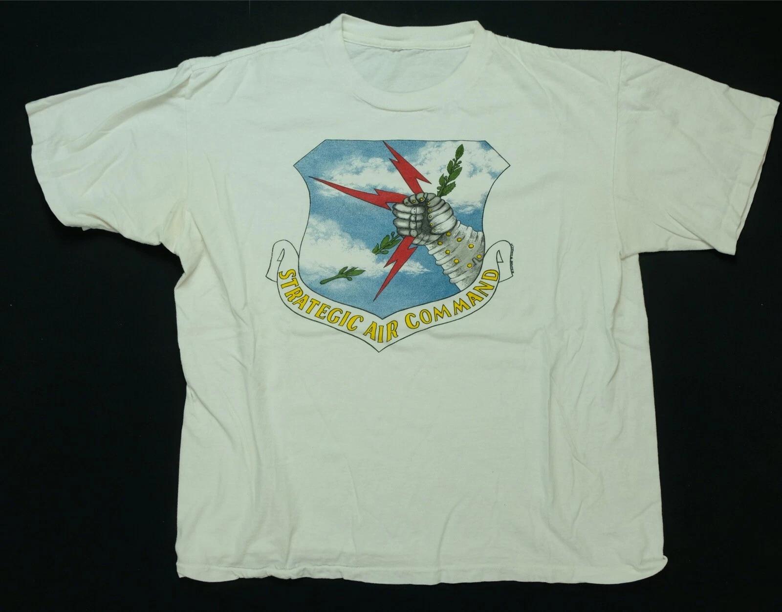 Rare Vintage Strategic Air Force Command Vietnam War T Shirt 70s 80s USAF SAC S