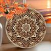 Vintage 7.8 Inch Metal Round Wall Sign Persian Turkish Style Iron Art Home Porch Decor Weather Resistant