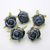 5/10Pcs 4cm Artificial Silk Tea Buds Roses Heads for Wedding DIY Wreath Scrapbook Fake Flowers Wall Decorations Home Room Decor