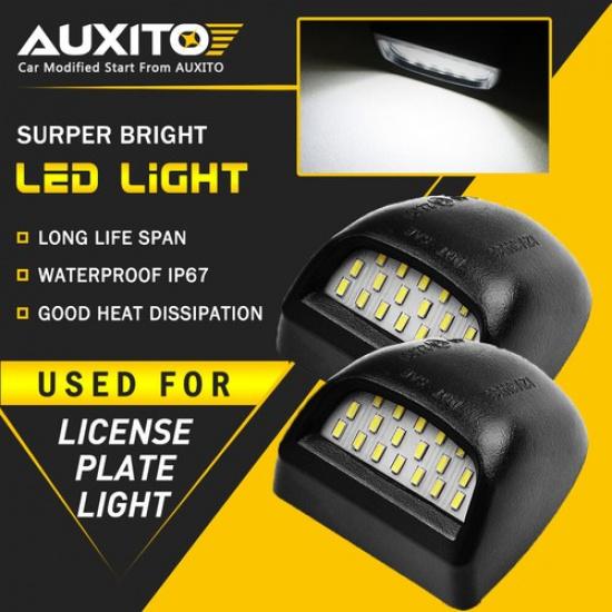 AUXITO LED License Plate Light For 2000-2006 Chevy Tahoe Suburban GMC Yukon XL