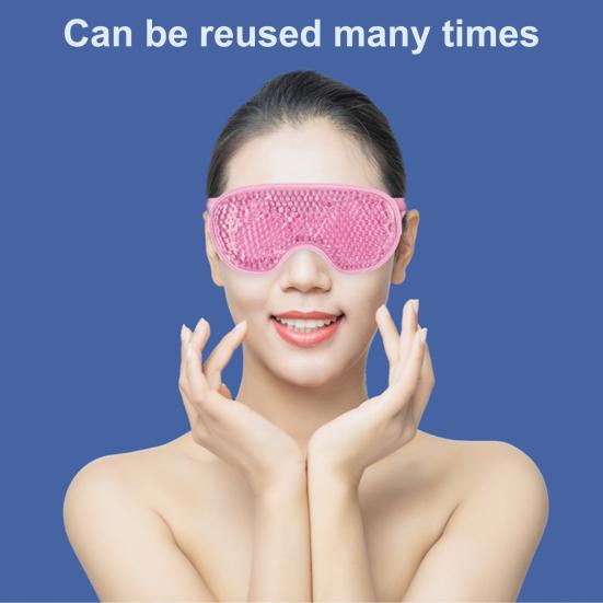 Cooling Gel Eye Cover Men Women Hot Cold Compress Eye Cover Face Shield Reusable Post Surgery Puffiness Allergies Relief Ice Eye Pack