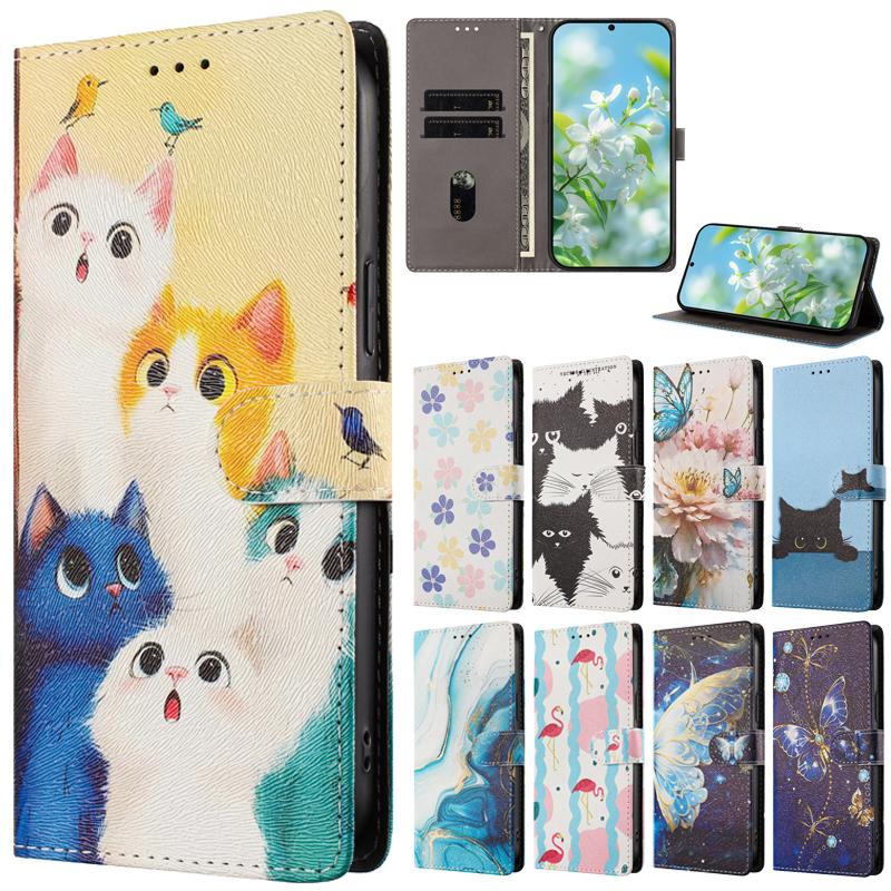 For Oppo Find X9 Ultra Case Flip Wallet Stand Phone Case on for OPPO Find X 9 Ultra FindX9 X9 X9s Pro Cover Cute Animal Fundas