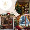 Christmas Decals 2 Sheets Party Decals 13.7 X 19.6 Inch Static Christmas Tree Seasonal Window Clings For Home Party Glass Door