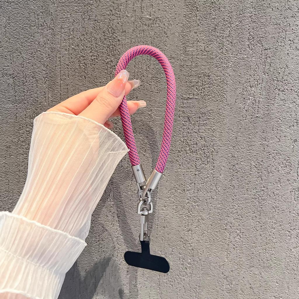 Popular Mobile Phone Lanyard Strong 8mm Nylon Rope Wrist Portable Keychain Bag Pendant Anti-loss Short