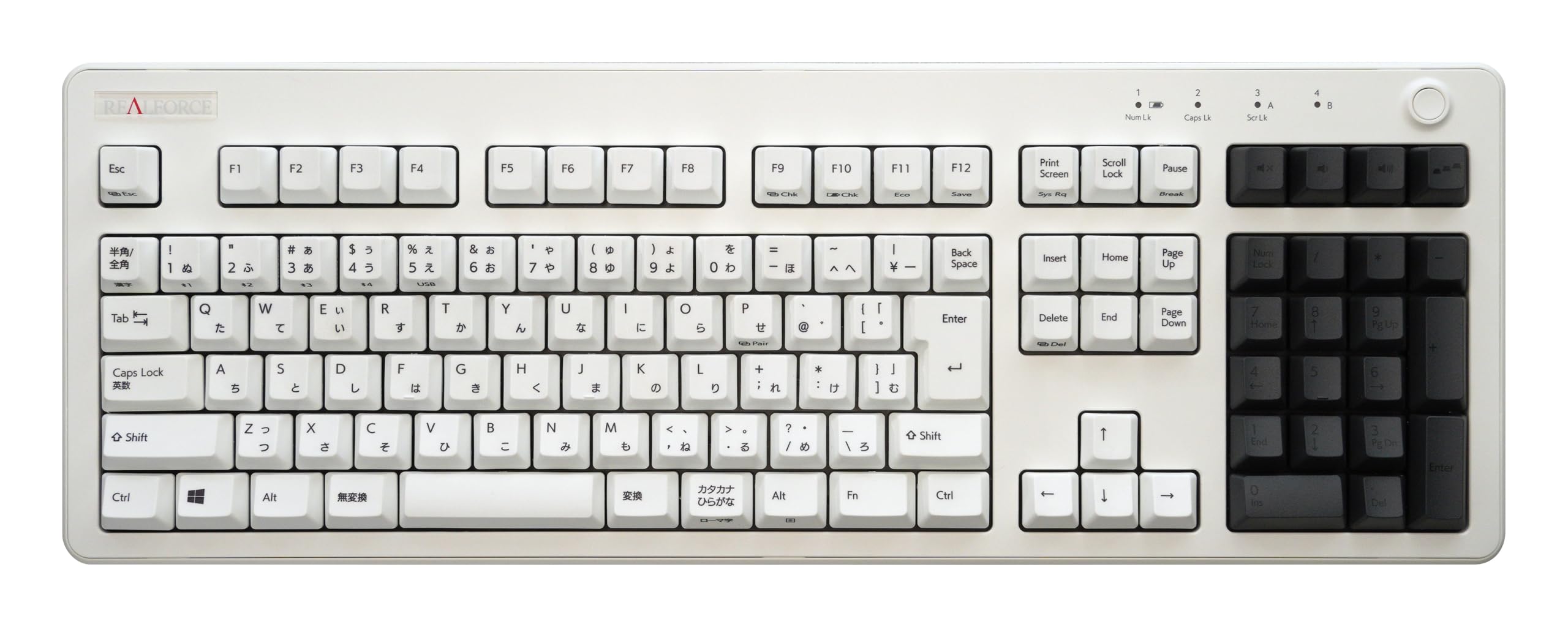 

REALFORCE R3 R3S Keyboard Compatible Keycap Set Numeric Keypad Dark Gray Sublimation Printing PBT M0349T