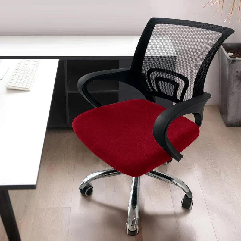 1PC Stretch Velvet Office Chair Cover Computer Swivel Seat Cover Elastic Banquet Home Universal Seat Cover Slipcovers Dust Cover