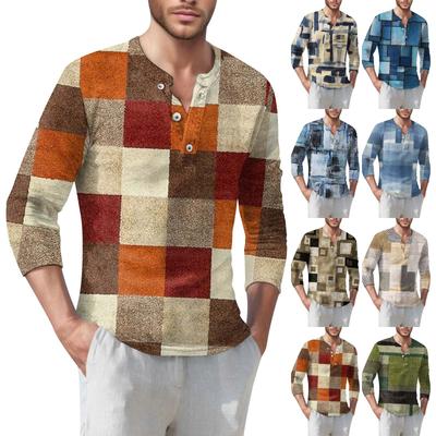 Men'S T-Shirt Street Casual Fashion Long Sleeved Top