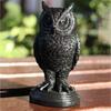 Gothic Halloween Gothic Candle Holder Resin Owl Candle Stick Craft Crow Candle Holder  Desktop