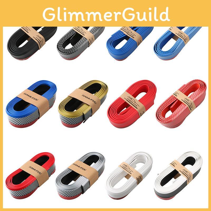 Universal Car Front Lip Bumper Guard In Carbon Fiber Premium Auto Accessory