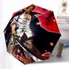 1pc One Piece Law's Auto-Open Close Outdoor Umbrella with 3-Fold Design and Iron Frame - Perfect for Outdoor Use, Travel, and Gifts for Fans.L091
