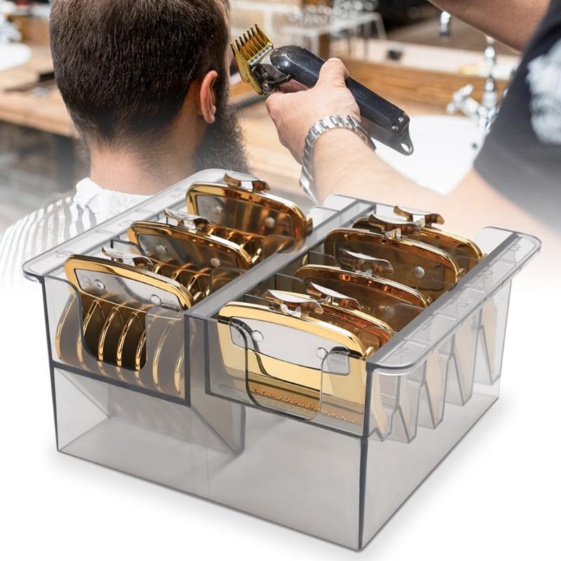 Practical Plastic Clippers Guard Holder Designed To Prevent Loss And Damage Storage Box For Barbers And Home Use