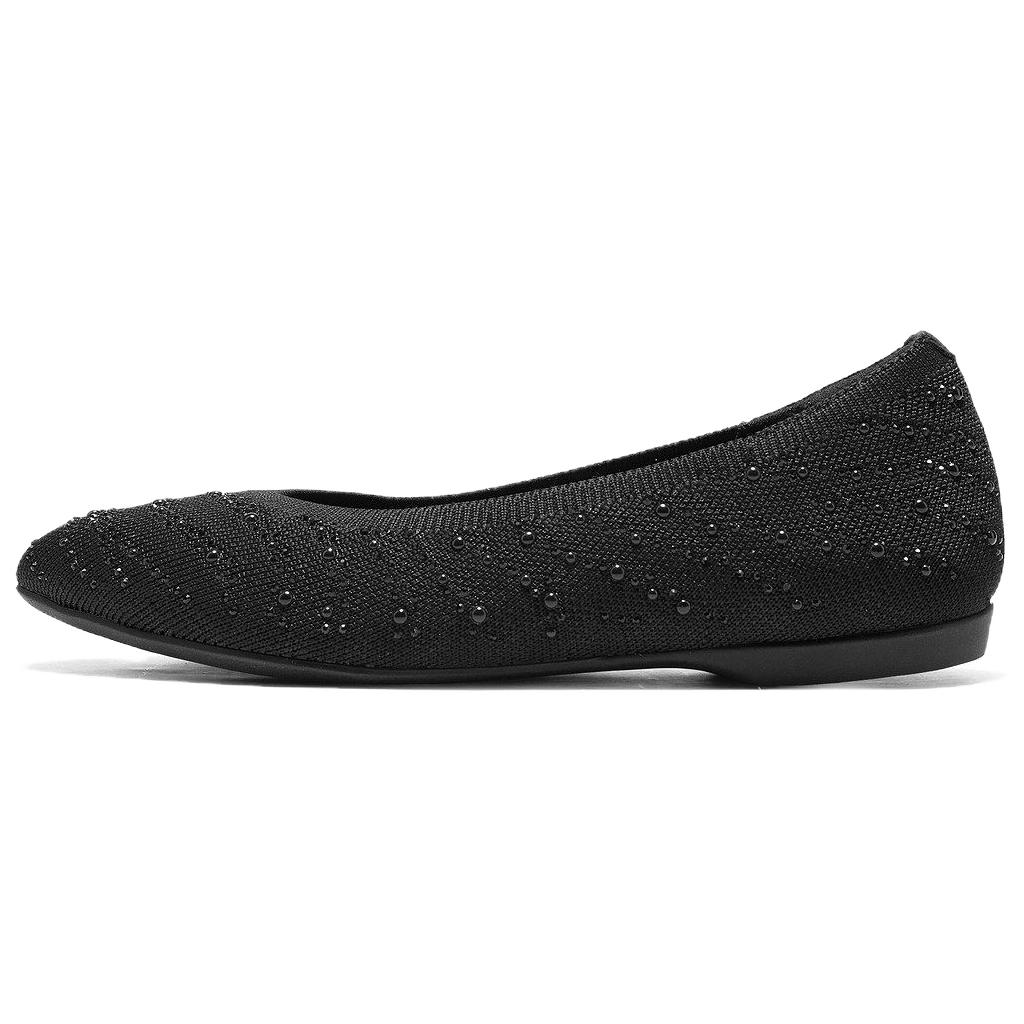 Skechers Повседневные слипоны Женские удобные универсальные балетки Черные 159435-BLK 35