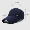 Frühling Sommer Outdoor Mesh Kappe Herren Baseballkappe mit langem Schirm Sonnenschutz Sonnencreme Atmungsaktive Kappe