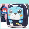 Cute Kids Backpack With Nylon Material And Animal Pattern For Kindergarten Use