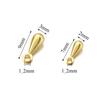 100/200pcs 2×7 3×9mm Alloy Water Drop End Beads For Jewelry Making DIY Necklace Pendant Extender Chain Tail Chain Accessories