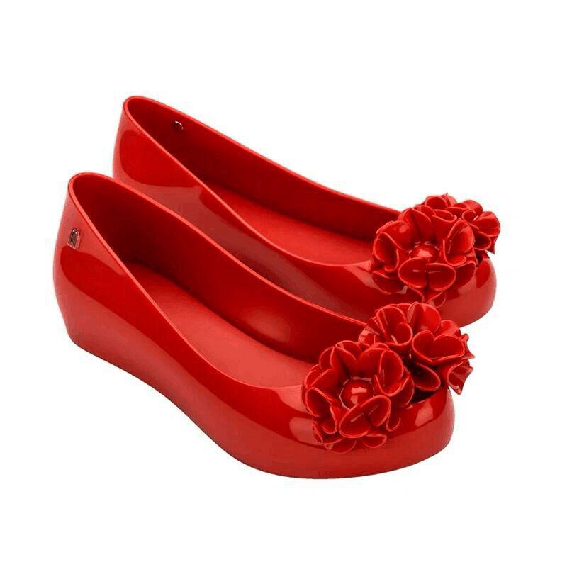 2025 Melissa Women's Camellia Jelly Shoes – Soft Sole, Open-Toe, Inner Height