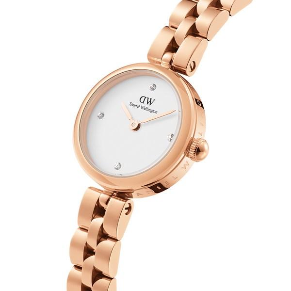 Daniel Wellington Women's ELAN LUMINE Cubic Index Metal Watch 22mm,Korean popular watches