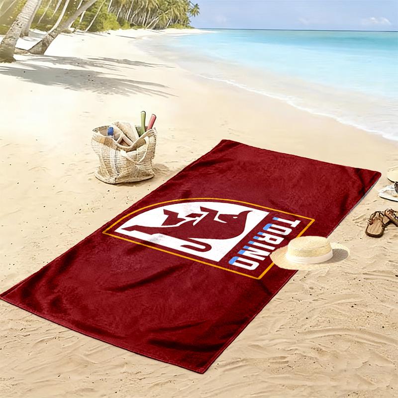Torino FC Print Beach Towel, Large Soft Quick Dry Towel for Beach Camping Swimming