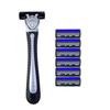 3-layer Shaver sackPremium Stainless Steel Safety Razor with Replaceable Blades - Smooth and Comfortable Shave