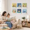 Record Collection Wall Display, 6pcs Separate Shelves with Ready Mounting Holes, Open-Front Access, and Installation Hardware